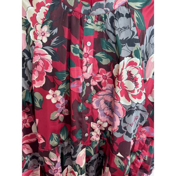 Long Sleeve Belted Tahari Dress-Size 14 - Picture 3 of 8